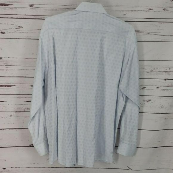 BCBG Attitude Men's‎ Light Blue Business Dress Button Down Shirt Size XL - Picture 7 of 8